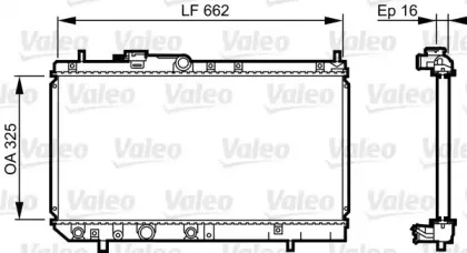 731620 VALEO Радиатор, охлаждение двигателя 731620 VALEO Радиатор, охлаждение двигателя