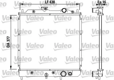 731646 VALEO Радиатор, охлаждение двигателя 731646 VALEO Радиатор, охлаждение двигателя