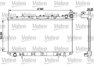731670 VALEO Радиатор, охлаждение двигателя 731670 VALEO Радиатор, охлаждение двигателя