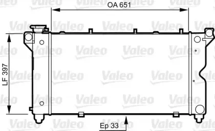 731723 VALEO Радиатор, охлаждение двигателя 731723 VALEO Радиатор, охлаждение двигателя