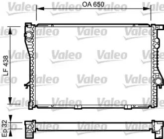 731766 VALEO Радиатор, охлаждение двигателя 731766 VALEO Радиатор, охлаждение двигателя