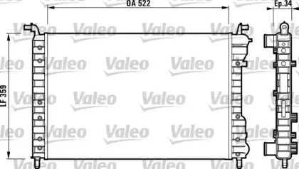 732006 VALEO Радиатор, охлаждение двигателя 732006 VALEO Радиатор, охлаждение двигателя
