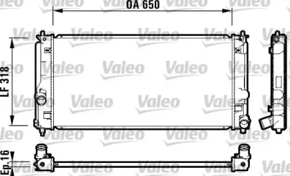732413 VALEO Радиатор, охлаждение двигателя 732413 VALEO Радиатор, охлаждение двигателя