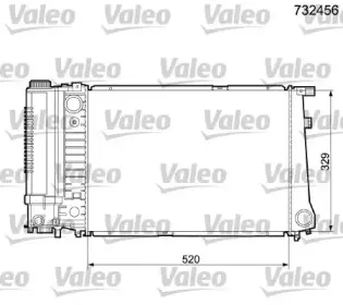732456 VALEO Радиатор, охлаждение двигателя 732456 VALEO Радиатор, охлаждение двигателя