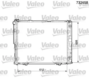 732458 VALEO Радиатор, охлаждение двигателя 732458 VALEO Радиатор, охлаждение двигателя