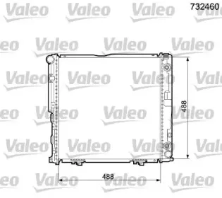 732460 VALEO Радиатор, охлаждение двигателя 732460 VALEO Радиатор, охлаждение двигателя