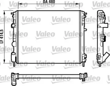 732523 VALEO Радиатор, охлаждение двигателя 732523 VALEO Радиатор, охлаждение двигателя