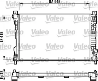 732740 VALEO Радиатор, охлаждение двигателя 732740 VALEO Радиатор, охлаждение двигателя