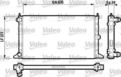 732790 VALEO Радиатор, охлаждение двигателя 732790 VALEO Радиатор, охлаждение двигателя