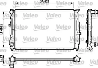 732811 VALEO Радиатор, охлаждение двигателя 732811 VALEO Радиатор, охлаждение двигателя