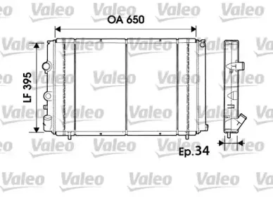 732940 VALEO Радиатор, охлаждение двигателя 732940 VALEO Радиатор, охлаждение двигателя