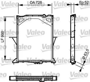 733502 VALEO Радиатор, охлаждение двигателя 733502 VALEO Радиатор, охлаждение двигателя
