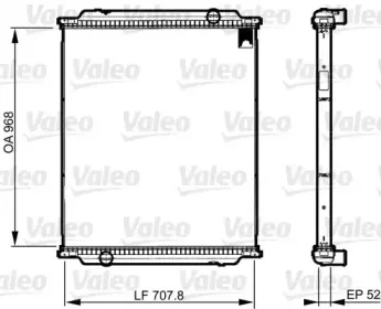 733520 VALEO Радиатор, охлаждение двигателя 733520 VALEO Радиатор, охлаждение двигателя
