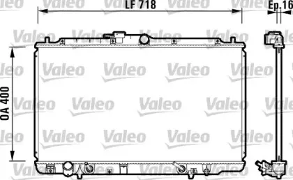 734113 VALEO Радиатор, охлаждение двигателя 734113 VALEO Радиатор, охлаждение двигателя