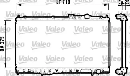 734142 VALEO Радиатор, охлаждение двигателя 734142 VALEO Радиатор, охлаждение двигателя