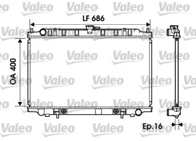 734150 VALEO Радиатор, охлаждение двигателя 734150 VALEO Радиатор, охлаждение двигателя