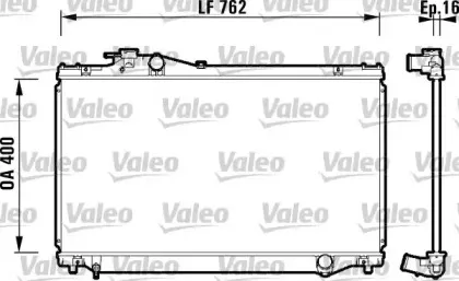 734173 VALEO Радиатор, охлаждение двигателя 734173 VALEO Радиатор, охлаждение двигателя