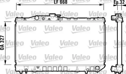 734180 VALEO Радиатор, охлаждение двигателя 734180 VALEO Радиатор, охлаждение двигателя