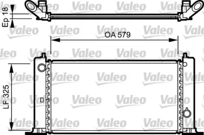 734228 VALEO Радиатор, охлаждение двигателя 734228 VALEO Радиатор, охлаждение двигателя
