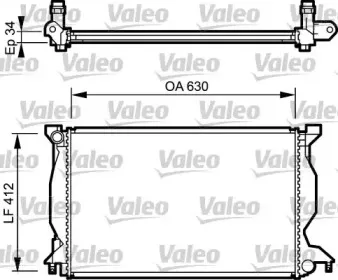 734268 VALEO Радиатор, охлаждение двигателя 734268 VALEO Радиатор, охлаждение двигателя