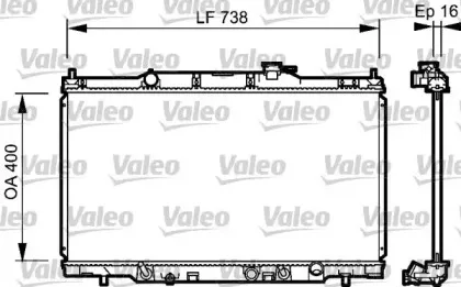 734477 VALEO Радиатор, охлаждение двигателя 734477 VALEO Радиатор, охлаждение двигателя