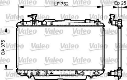 734493 VALEO Радиатор, охлаждение двигателя 734493 VALEO Радиатор, охлаждение двигателя