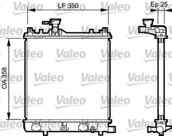 734917 VALEO Радиатор, охлаждение двигателя 734917 VALEO Радиатор, охлаждение двигателя