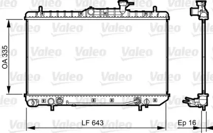 734960 VALEO Радиатор, охлаждение двигателя 734960 VALEO Радиатор, охлаждение двигателя