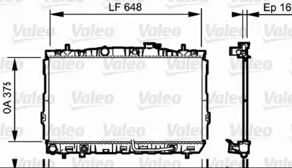 734965 VALEO Радиатор, охлаждение двигателя 734965 VALEO Радиатор, охлаждение двигателя