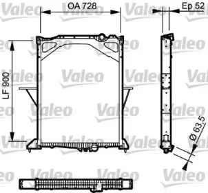735017 VALEO Радиатор, охлаждение двигателя 735017 VALEO Радиатор, охлаждение двигателя