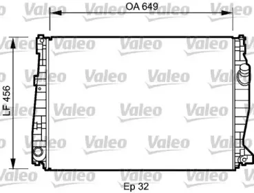 735021 VALEO Радиатор, охлаждение двигателя 735021 VALEO Радиатор, охлаждение двигателя