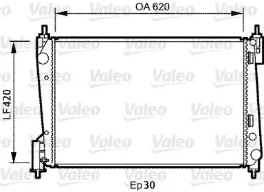 735040 VALEO Радиатор, охлаждение двигателя 735040 VALEO Радиатор, охлаждение двигателя