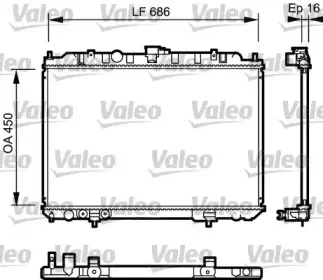 735064 VALEO Радиатор, охлаждение двигателя 735064 VALEO Радиатор, охлаждение двигателя