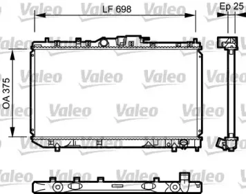 735075 VALEO Радиатор, охлаждение двигателя 735075 VALEO Радиатор, охлаждение двигателя