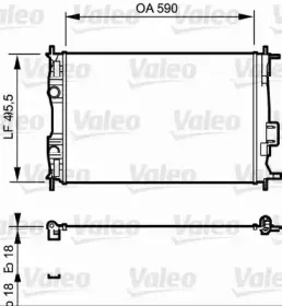 735119 VALEO Радиатор, охлаждение двигателя 735119 VALEO Радиатор, охлаждение двигателя