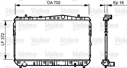 735159 VALEO Радиатор, охлаждение двигателя 735159 VALEO Радиатор, охлаждение двигателя