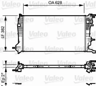 735185 VALEO Радиатор, охлаждение двигателя 735185 VALEO Радиатор, охлаждение двигателя