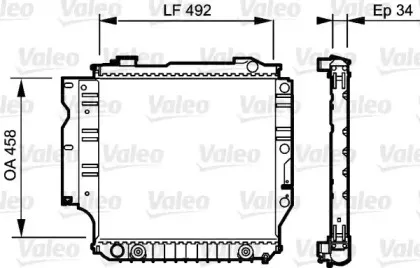 735196 VALEO Радиатор, охлаждение двигателя 735196 VALEO Радиатор, охлаждение двигателя