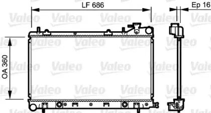735209 VALEO Радиатор, охлаждение двигателя 735209 VALEO Радиатор, охлаждение двигателя