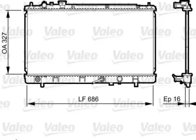 735240 VALEO Радиатор, охлаждение двигателя 735240 VALEO Радиатор, охлаждение двигателя