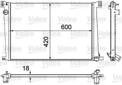 735480 VALEO Радиатор, охлаждение двигателя 735480 VALEO Радиатор, охлаждение двигателя