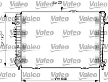 735507 VALEO Радиатор, охлаждение двигателя 735507 VALEO Радиатор, охлаждение двигателя