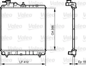 735562 VALEO Радиатор, охлаждение двигателя 735562 VALEO Радиатор, охлаждение двигателя