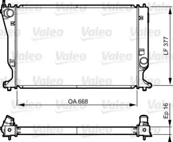 735583 VALEO Радиатор, охлаждение двигателя 735583 VALEO Радиатор, охлаждение двигателя