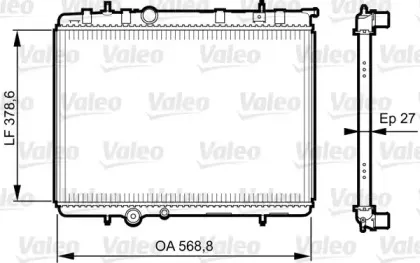 735598 VALEO Радиатор, охлаждение двигателя 735598 VALEO Радиатор, охлаждение двигателя
