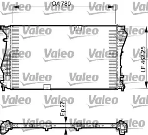 735599 VALEO Радиатор, охлаждение двигателя 735599 VALEO Радиатор, охлаждение двигателя