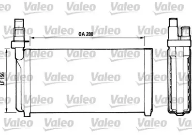 811066 VALEO Теплообменник, отопление салона 811066 VALEO Теплообменник, отопление салона