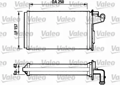 811075 VALEO Теплообменник, отопление салона 811075 VALEO Теплообменник, отопление салона