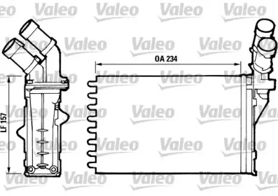812006 VALEO Теплообменник, отопление салона 812006 VALEO Теплообменник, отопление салона