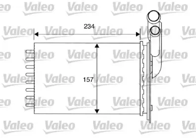 812157 VALEO Теплообменник, отопление салона 812157 VALEO Теплообменник, отопление салона